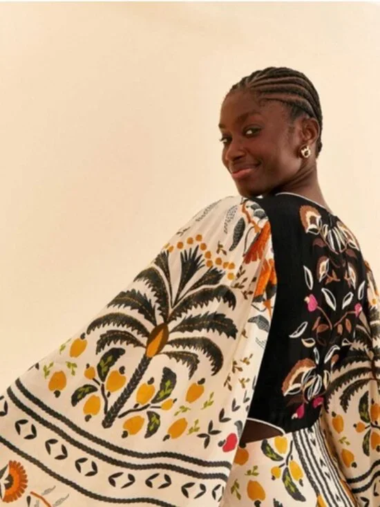 FARM rio palm sands paradise embroidered dress - maxi/midi with cut outs - Picture 3 of 3